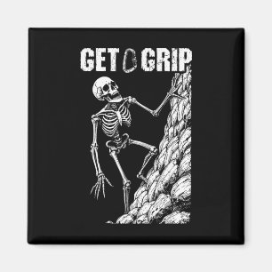 Rock Climbing Kletterer Skelett Halt Dich Fest Hal Magnet