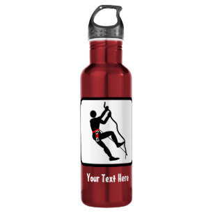 Rock Climbing-Logo — individuell einstellbar Trinkflasche