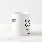 Rock Climbing Mädchen trendige Geschenk für sie Kaffeetasse (Mittel)