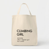 Rock Climbing Mädchen trendige Geschenk für sie Tragetasche (Vorne)