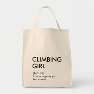 Rock Climbing Mädchen trendige Geschenk für sie Tragetasche