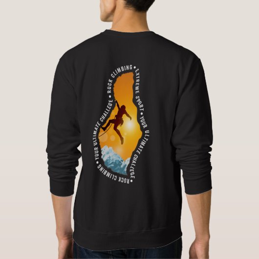 Rock Climbing | Men Sweatshirt (Rückseite)