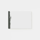 Rock Climbing Mountain Climber Silhouette Post-it Klebezettel (Vorderseite)