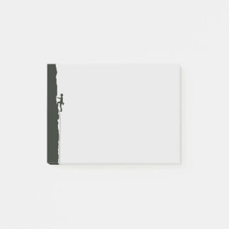 Rock Climbing Mountain Climber Silhouette Post-it Klebezettel