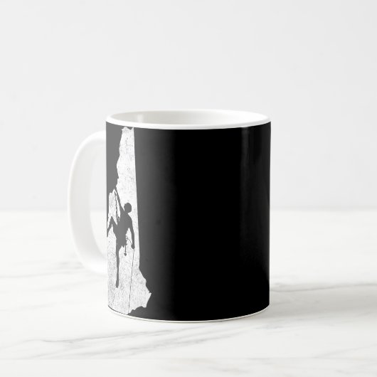 Rock Climbing - New Hampshire Rock Climbing Shirt  Kaffeetasse (Vorderseite Links)