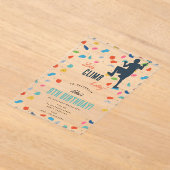 Rock Climbing Niedlich Kindergeburtstag Party Acryleinladungen (Ablage )