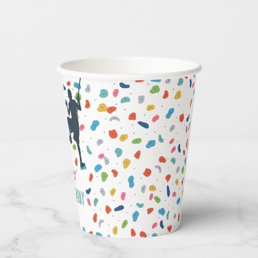 Rock Climbing Niedlich Kindergeburtstag Party Pappbecher (Rückseite)