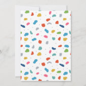 Rock Climbing Niedliche Kinder farbenfroh Dankeskarte (Rückseite)