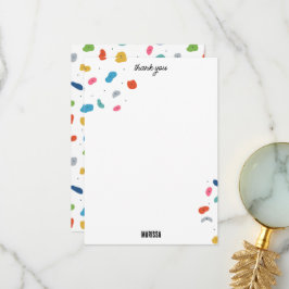 Rock Climbing Niedliche Kinder farbenfroh Dankeskarte