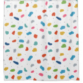 Rock Climbing Niedliche Kinder farbenfroh Duschvorhang (Vorderseite)