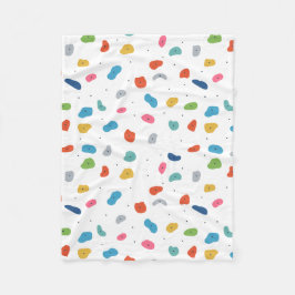 Rock Climbing Niedliche Kinder farbenfroh Fleecedecke