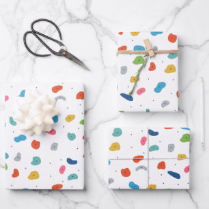 Rock Climbing Niedliche Kinder farbenfroh Geschenkpapier Set