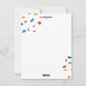 Rock Climbing Niedliche Kinder farbenfroh Mitteilungskarte (Vorderseite)