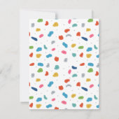 Rock Climbing Niedliche Kinder farbenfroh Mitteilungskarte (Rückseite)