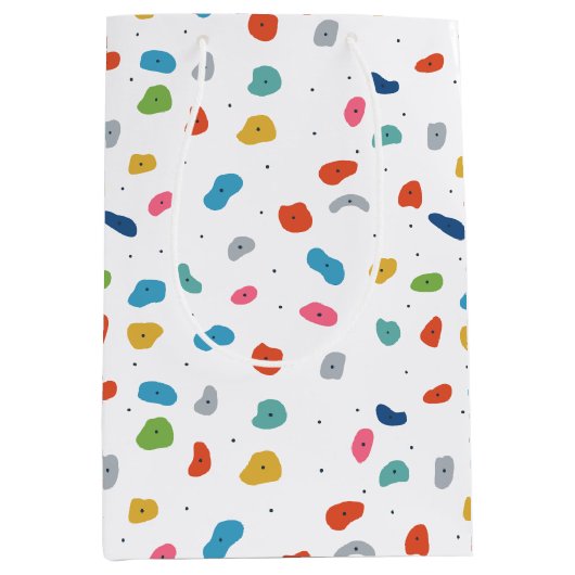 Rock Climbing Niedliche Kinder farbenfroh Mittlere Geschenktüte (Vorderseite)