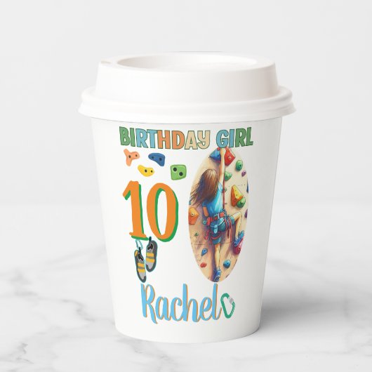 Rock Climbing Pappbecher (Rückseite)