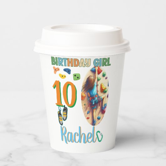 Rock Climbing Pappbecher (Vorderseite)