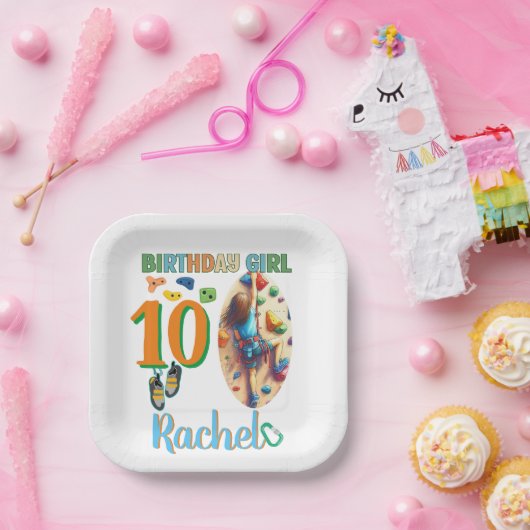 Rock Climbing Pappteller (Party)