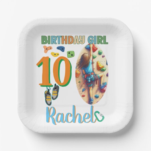 Rock Climbing Pappteller (Vorderseite)