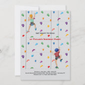 Rock Climbing Party 2 Einladung (Vorderseite)