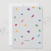 Rock Climbing Party 2 Einladung (Rückseite)