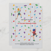 Rock Climbing Party 2 Einladung (Vorne/Hinten)