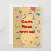 Rock Climbing Party Einladungen (Rückseite)