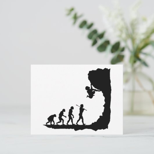 Rock Climbing Postkarte (Stehend Vorderseite)