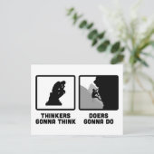 Rock Climbing Postkarte (Stehend Vorderseite)