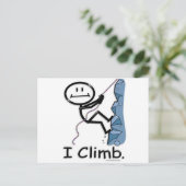 Rock Climbing Postkarte (Stehend Vorderseite)