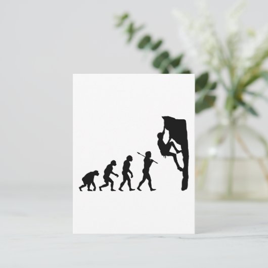 Rock Climbing Postkarte (Stehend Vorderseite)