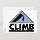 Rock Climbing Postkarte (Vorne/Hinten)