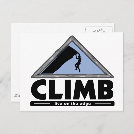 Rock Climbing Postkarte (Vorne/Hinten)
