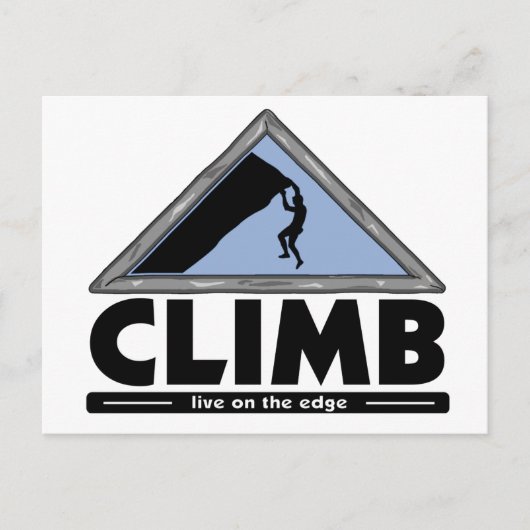 Rock Climbing Postkarte (Vorderseite)