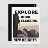 Rock Climbing Postkarte (Vorne/Hinten)