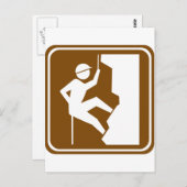Rock Climbing Postkarte (Vorne/Hinten)
