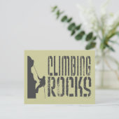 Rock Climbing Postkarte (Stehend Vorderseite)