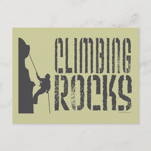 Rock Climbing Postkarte (Vorderseite)