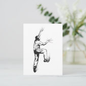 Rock Climbing Postkarte (Stehend Vorderseite)