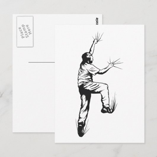 Rock Climbing Postkarte (Vorne/Hinten)