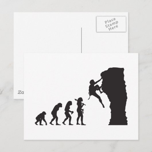 Rock Climbing Postkarte (Vorne/Hinten)
