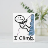 Rock Climbing Postkarte (Stehend Vorderseite)