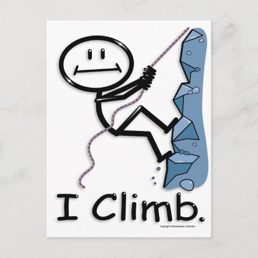 Rock Climbing Postkarte (Vorderseite)