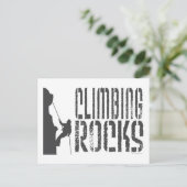 Rock Climbing Postkarte (Stehend Vorderseite)