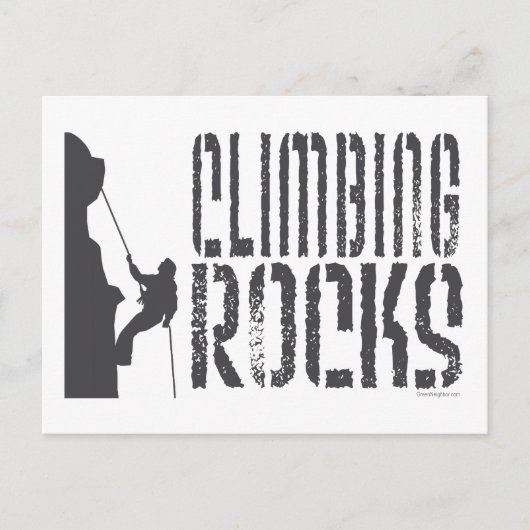 Rock Climbing Postkarte (Vorderseite)