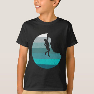 Rock Climbing Retro Bouldering Climber Vintage Sty T-Shirt