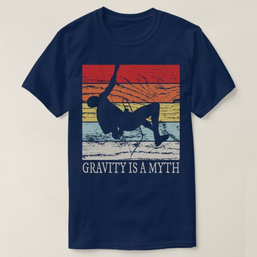 Rock Climbing Retro Boulding T-Shirt (Design vorne)
