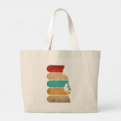 Rock Climbing Retro Hipster Kletterparadies Jumbo Stoffbeutel (Rückseite)