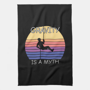 Rock Climbing Retro Vintag Geschirrtuch