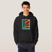 Rock Climbing Retro Vintag Hoodie (Vorne ganz)